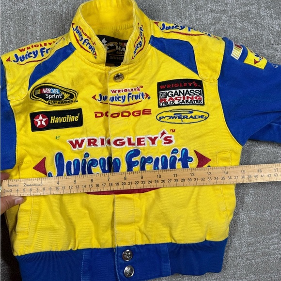 Chase Drivers Line Juicy Fruit Sponsor NASCAR Stitched Patch Jacket Kids Sz XS - Picture 4 of 10